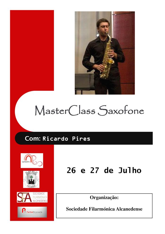 Cartaz Masterclass Saxofone PortalAlcanede