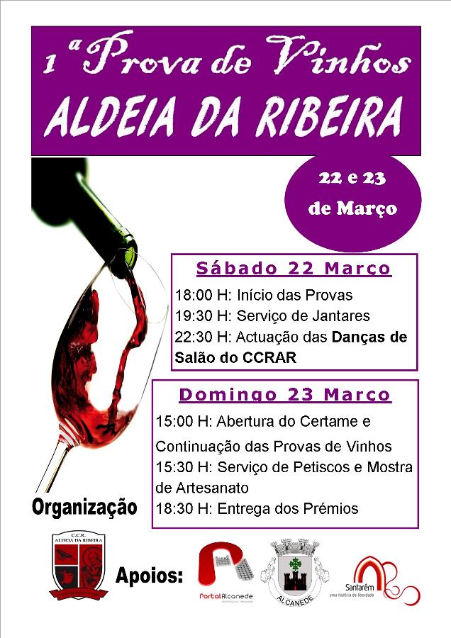 cartaz prova de  vinhos ARibeira 2014